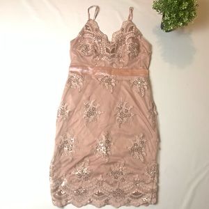 Dress Pink Open Back Sequin Bodycon 8 Party Dress